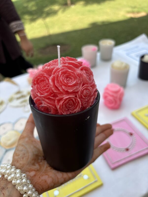 Rose Bouquet Jar Candle